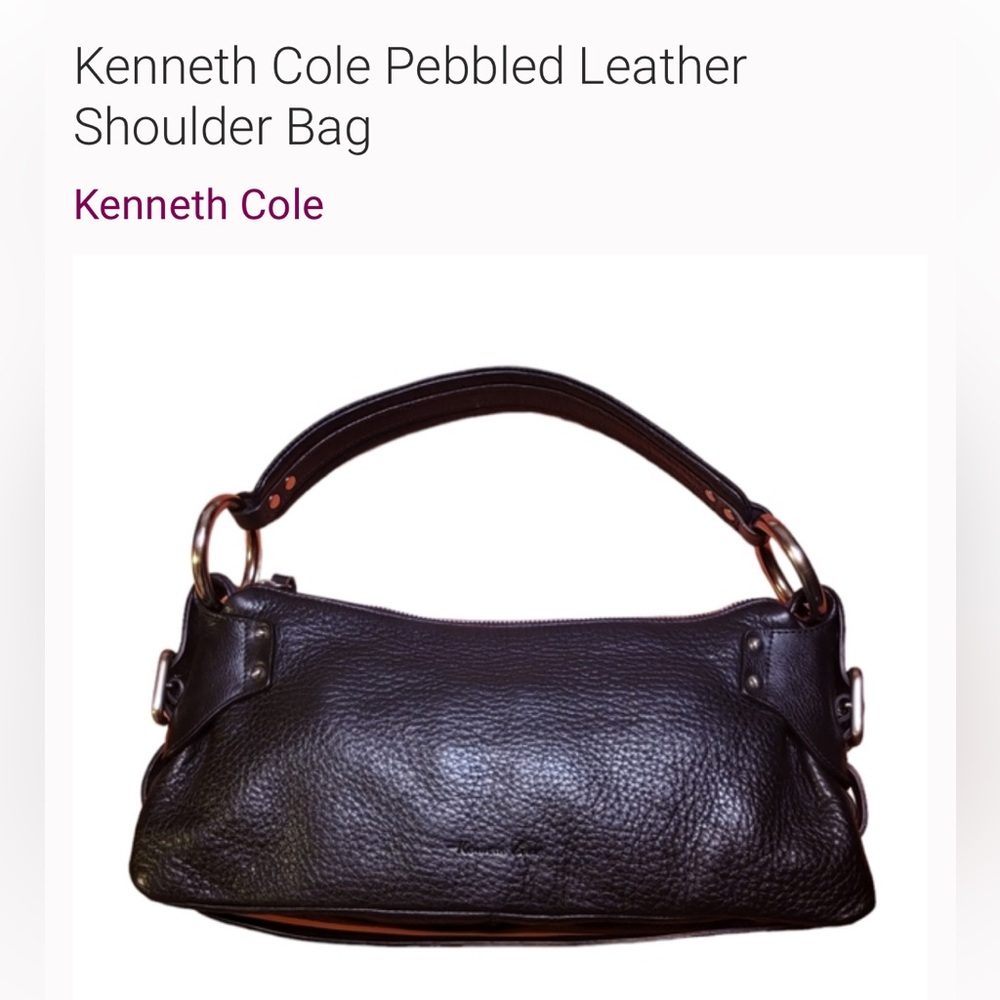 Kenneth Cole Pebbled Leather Shoulder Bag
